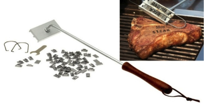 Description : Fer à marquer la viande pour le BBQ